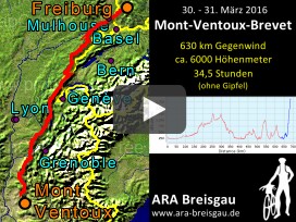 Mont-Ventoux-Brevet vom 30. bis 31. März 2016 